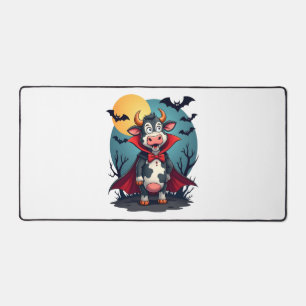 Cow Dracula Rises Desk Mat