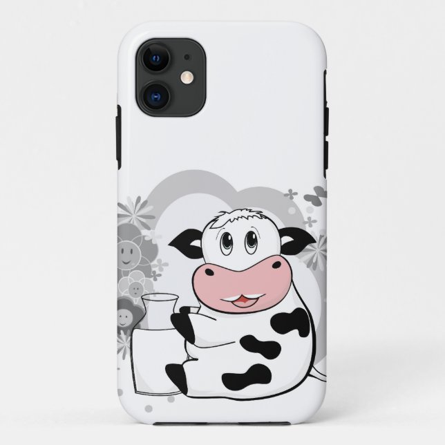 Cow drinking milk Case-Mate iPhone case (Back)