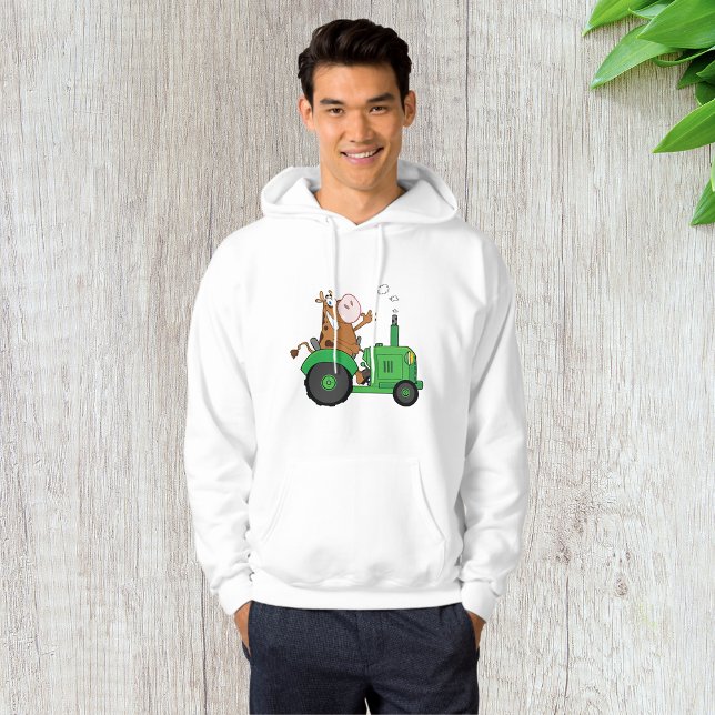Cow Driving A Tractor Hoodie (Creator Uploaded)
