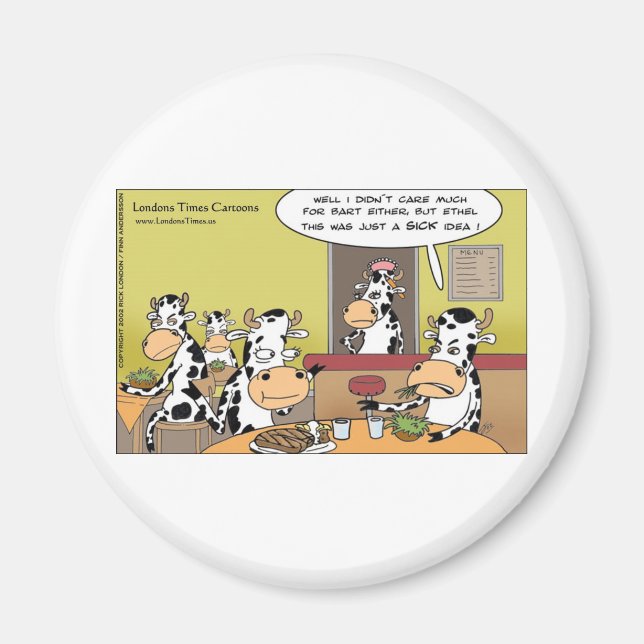 Cow Eats Husband Funny Gifts Tees Mugs & Cards Magnet (Front)