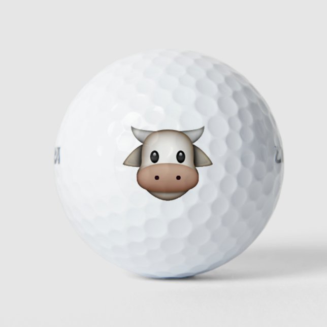 Cow - Emoji Golf Balls (Front)