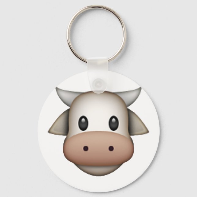 Cow - Emoji Key Ring (Front)