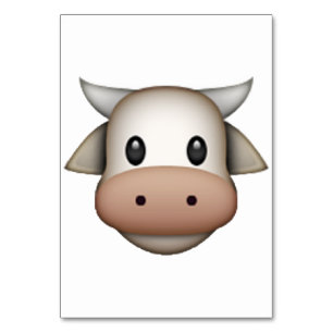 Cow - Emoji Table Number