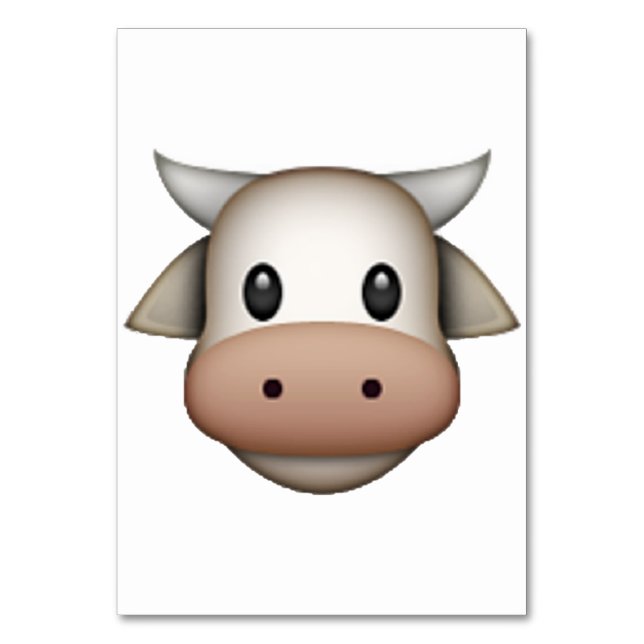 Cow - Emoji Table Number (Front)
