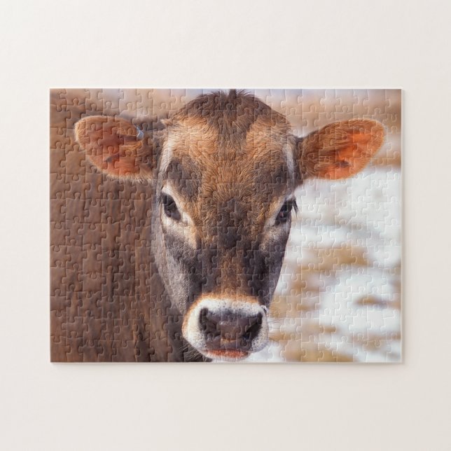 Cow Face Jigsaw Puzzle (Horizontal)