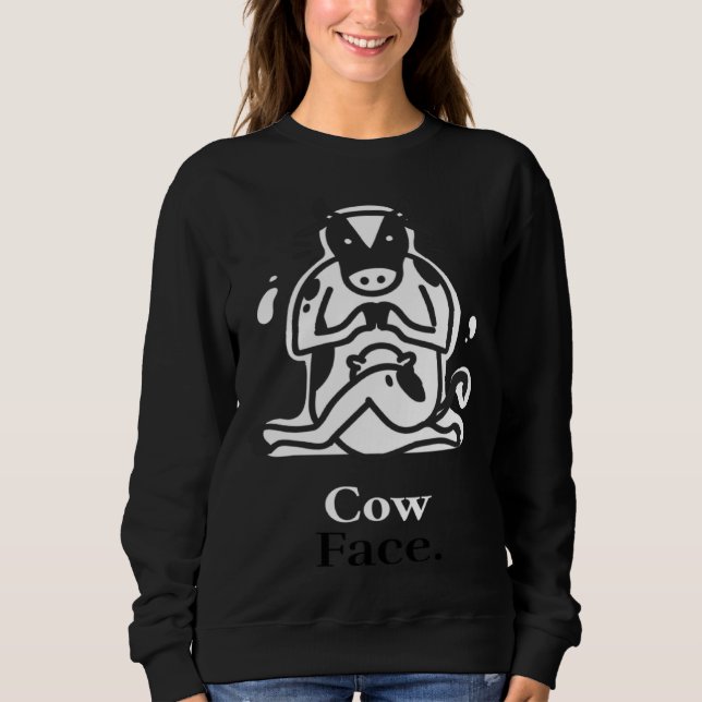 Cow Face Yoga Pose Sweatshirt (Front)