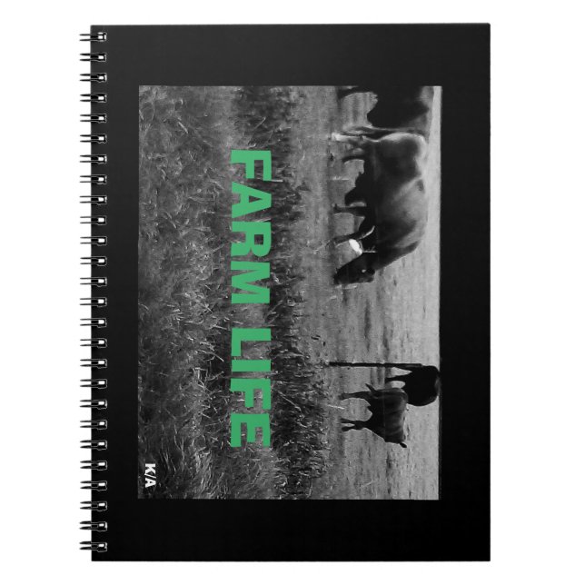 Cow Family Spiral Notebook (Front)