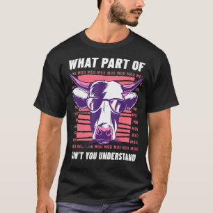 Cow Farm Animal Calf Highland Cow Cattle Moo 1 T-Shirt
