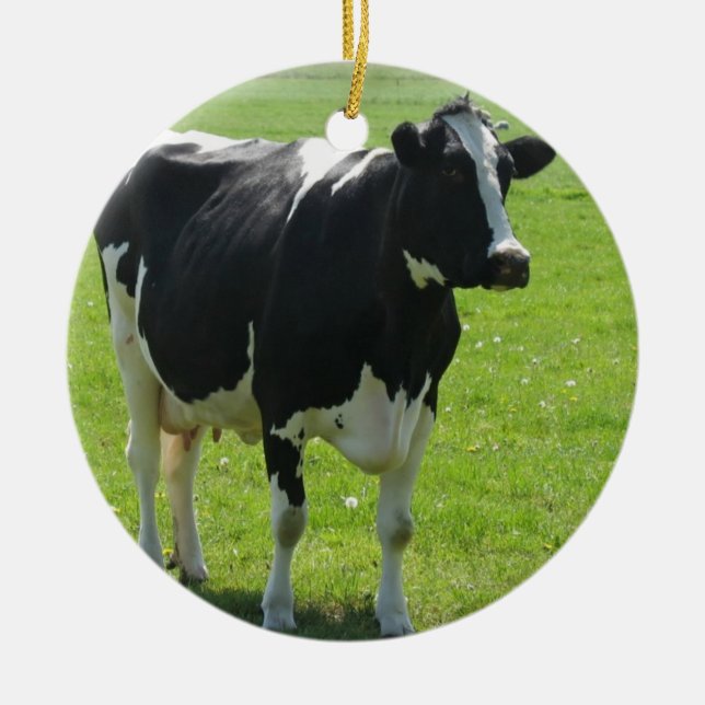Cow Farm Animal Ornament (Front)