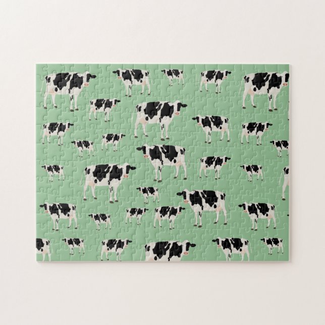 Cow Farm Animal Pattern  Jigsaw Puzzle (Horizontal)