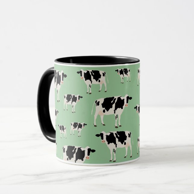 Cow Farm Animal Pattern Mug (Front Left)