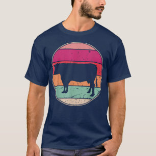 Cow Farm Animal Retro vintage Farmer Gift T-Shirt