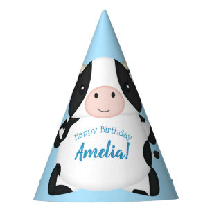 Cow Farm Birthday Party Hat