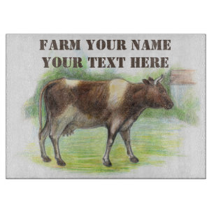 Cow farm  cutting board
