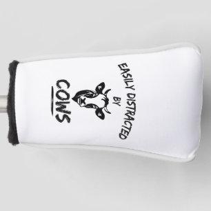 Cow Farm: Easily Distracted By Cows Golf Head Cover