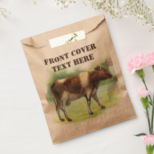 Cow farm favour bag