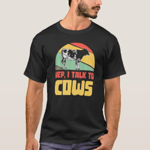 Cow Farmer Beef Agriculture Fun   4 T-Shirt