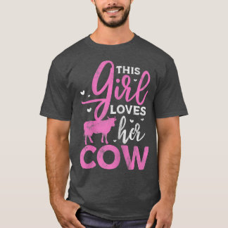 Cow Farmer Cow Lover Cow Owner Distressed  T-Shirt