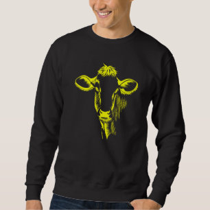 Cow Farmer Cows Cattle Agriculture Farming Dairy F Sweatshirt