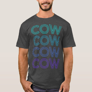 Cow Farmer Farm Farmer Retro  T-Shirt