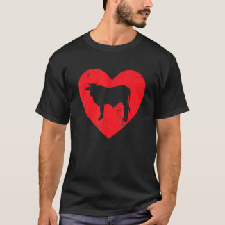 Cow Farmer Valentines Day For Cow Men Women T-Shirt