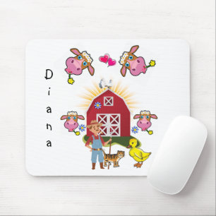 Cow Farmer Yellow Ducks  Mouse Pad! Mouse Pad