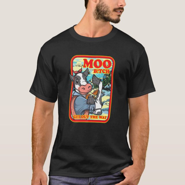 Cow Farming Farmer T-Shirt (Front)