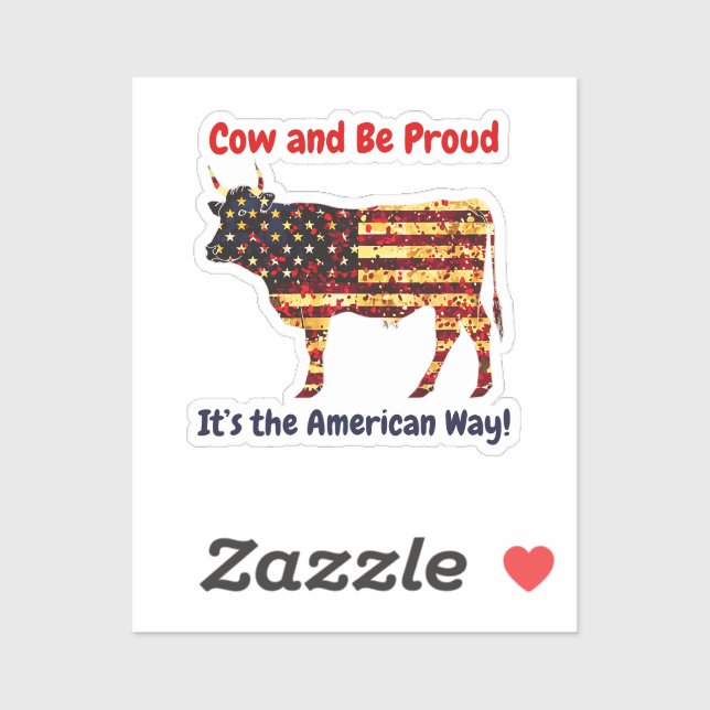Cow Flag America (Sheet)
