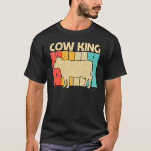 Cow For Men Boys Cow Farmer Dairy Farming   T-Shirt