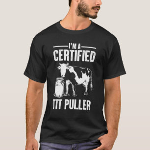 Cow For Men Women Dairy Cow Farmer Milk Farming T-Shirt