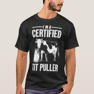 Cow For Men Women Dairy Cow Farmer Milk Farming T-Shirt