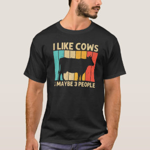 Cow For Men Women Farm Animal Cow Dairy Farmer 1 T-Shirt