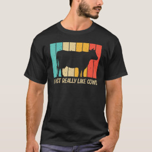   Cow For Men Women Farm Animal Cow   Dairy Farmer T-Shirt
