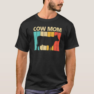 Cow For Mum Mother Farm Animal Cow  Dairy Farmer T-Shirt