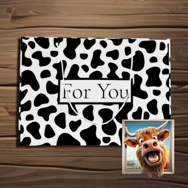Cow For You Large Gift Bag (Creator Uploaded)