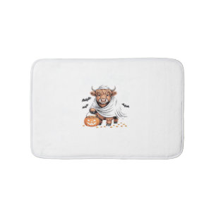 Cow Funny Halloween Spooky Animal Lovers Essential Bath Mat