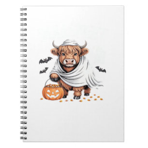 Cow Funny Halloween Spooky Animal Lovers Essential Notebook