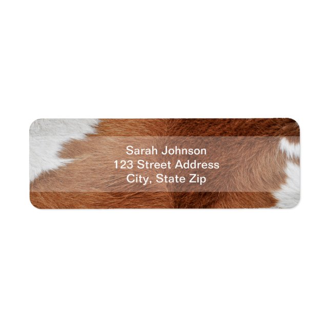 Cow Fur Labels (Front)