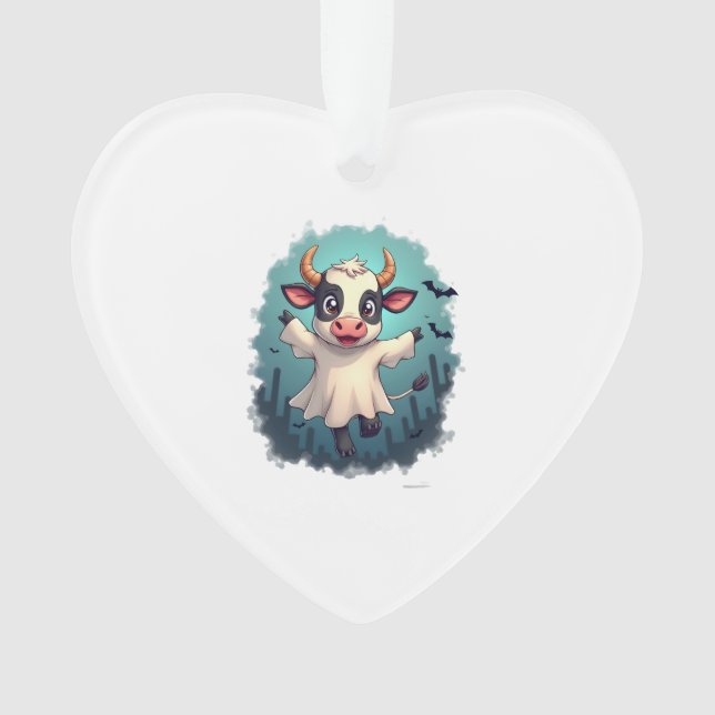 Cow Ghost Boo-levard Ornament (Front)