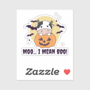 Cow Ghost Cute Kawaii Halloween Moo I Mean Boo