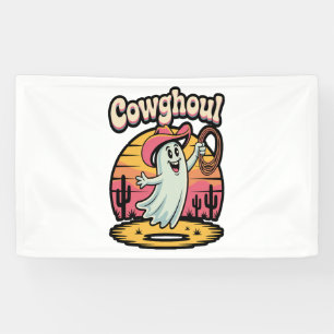 Cow Ghoul Halloween Spooky Banner