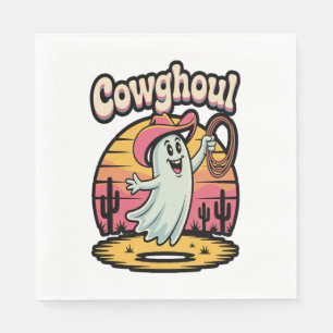 Cow Ghoul Halloween Spooky Napkin
