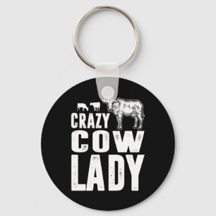 Cow Gift Crazy Cow Lady Gift Cow Lover Key Ring