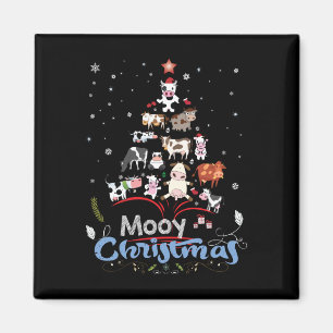 Cow Gift Mooy Christmas Cow Lover Gift Magnet