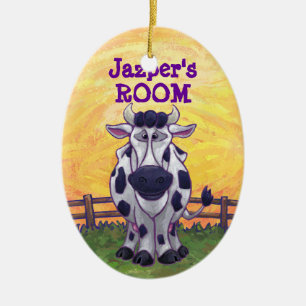 Cow Gifts & Accessories Ceramic Ornament