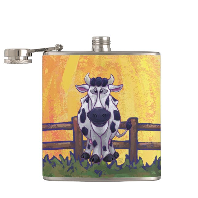 Cow Gifts & Accessories Hip Flask (Opened)