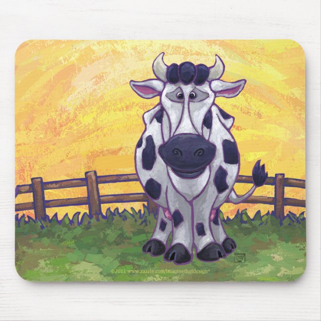 Cow Gifts & Accessories Mouse Pad (Front)