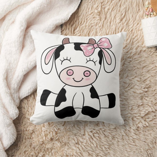 Cow Girl 16x16 Cushion (Blanket)