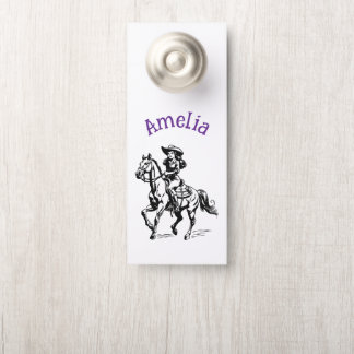 Cow Girl Door Hanger