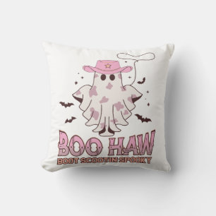 Cow girl Spooky Funny Western Halloween Cushion